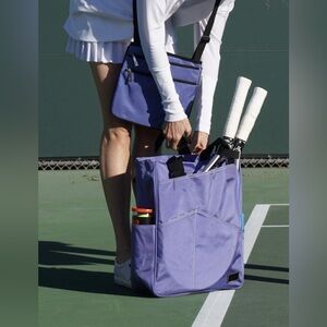NWT [Maggie Mather] Original Tennis Shoulder Carry Water Repellent Tote in Iris